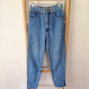 Vintage Forenza Mom Jeans Womens Size 2 High Rise Tapered Ankle Zip Denim